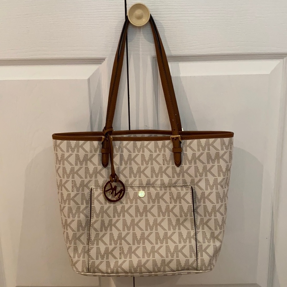 Michael Kors Tote Bag cream and brown